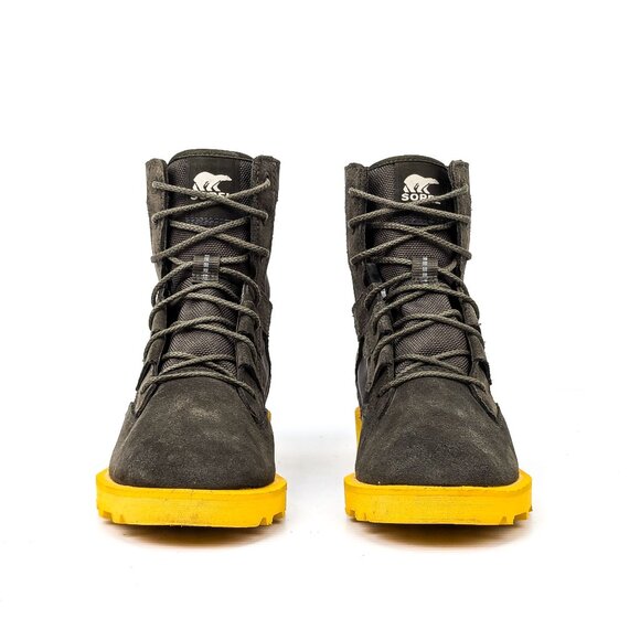 Sorel Women Caribou Waterproof Alpine Green Lace-up Boots size 7 - Picture 2 of 7